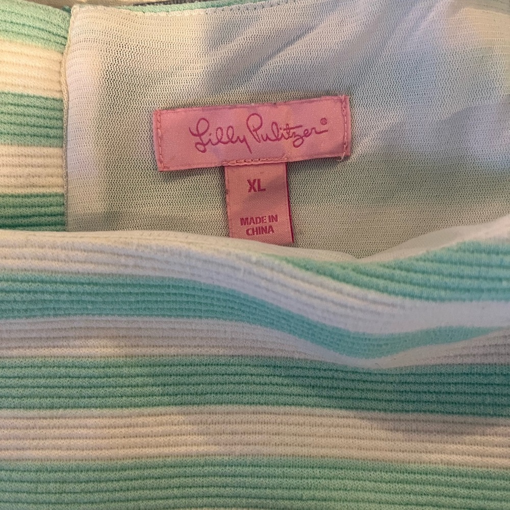 Mint and pink Lilly Pulitzer a-line dress - Picture 3 of 4